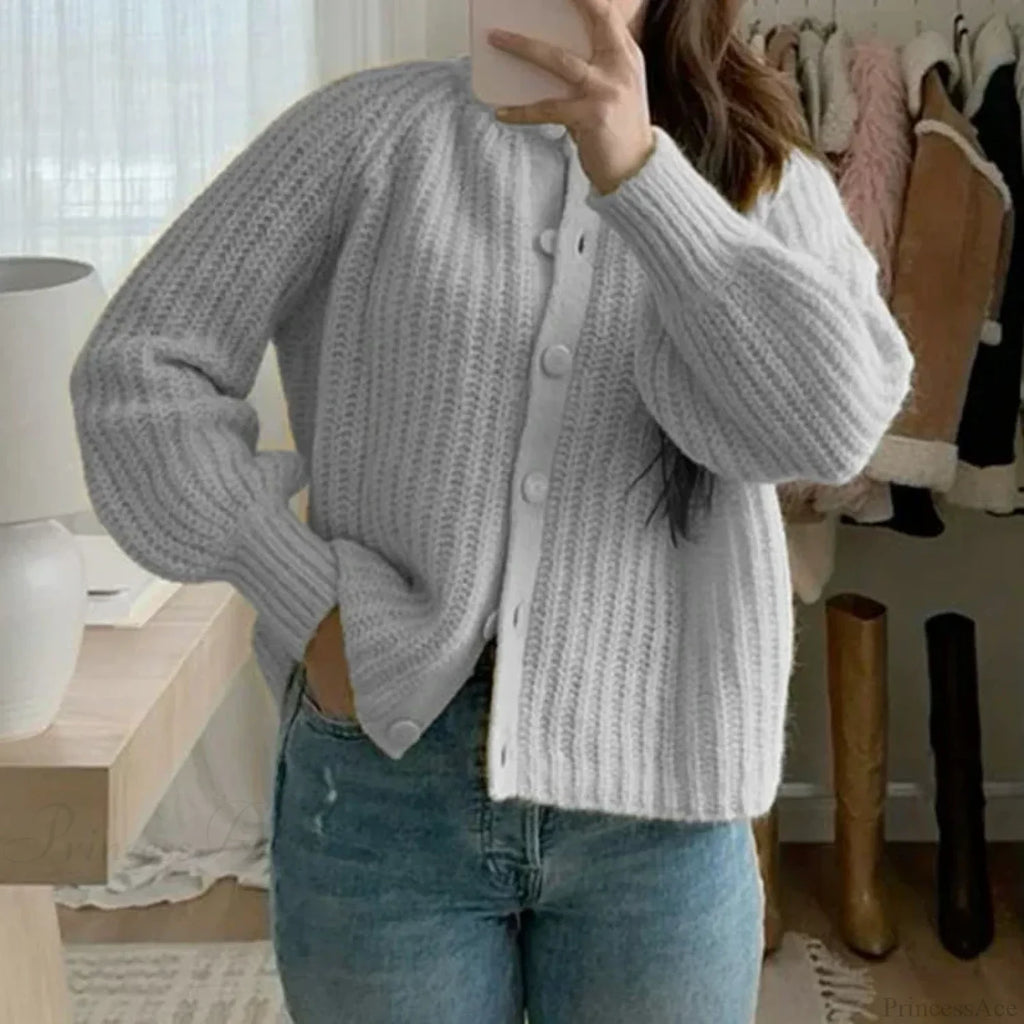 Preppy Button Up Vintage Y2K Cardigan image 6
