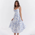 Print Bodycon A-line Vacation Dress image 6
