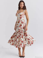 Print Bodycon A-line Vacation Dress image 8