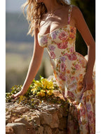 Print Bodycon A-line Vacation Dress image 3