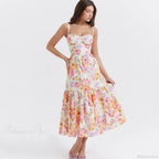 Print Bodycon A-line Vacation Dress image 9