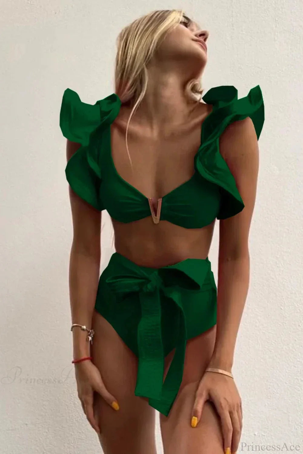 Print Push Up High Waist Bikini Set image 15