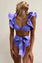 Print Push Up High Waist Bikini Set image 18