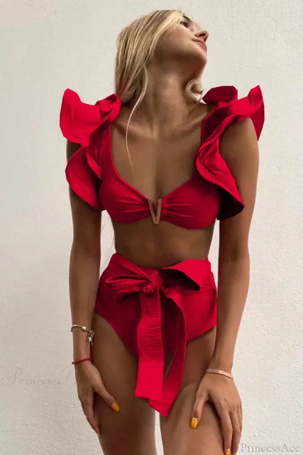 Print Push Up High Waist Bikini Set image 11