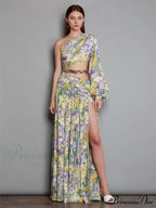 Print Short Sleeve Trendy Drawstring Ruched Party Dress image 4