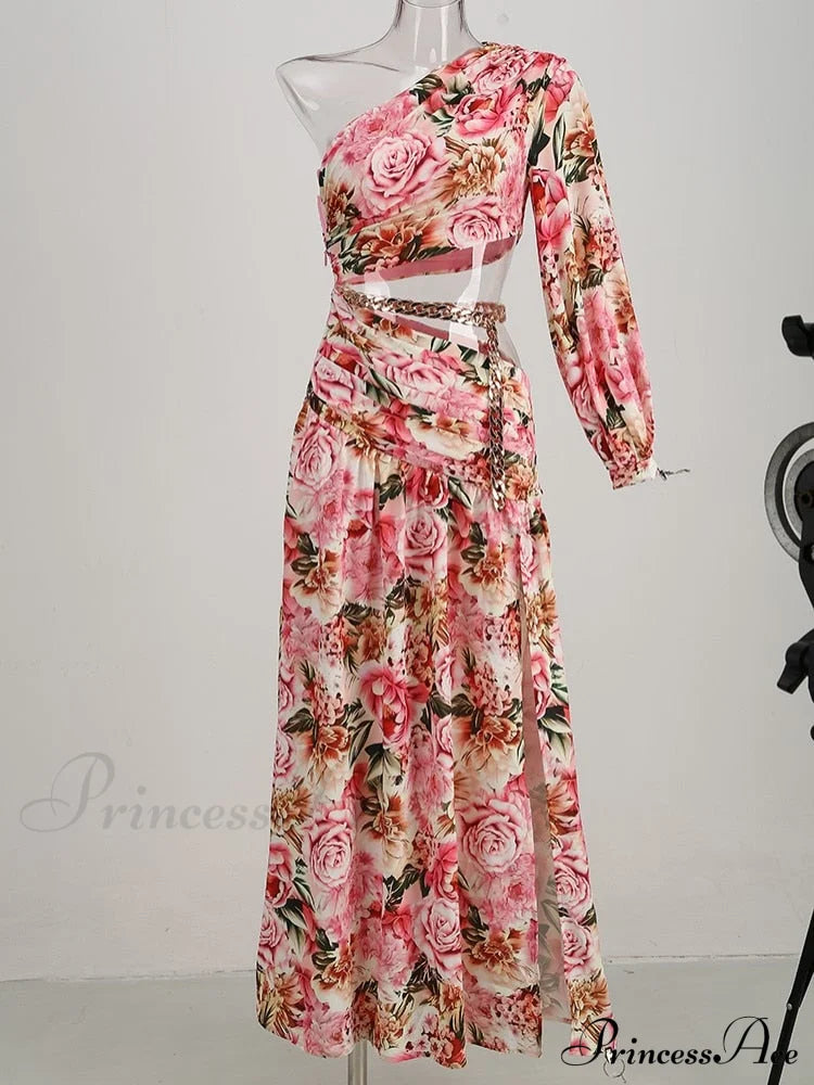 Print Short Sleeve Trendy Drawstring Ruched Party Dress image 6
