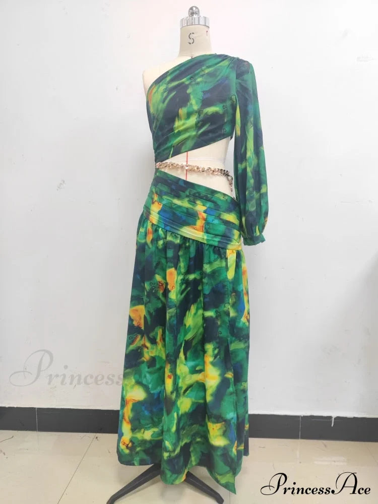 Print Short Sleeve Trendy Drawstring Ruched Party Dress image 5
