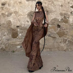 Print Sleeveless Bodycon Maxi Dress image 1