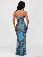Print Slim Bodycon Maxi Vacation Dress image 4