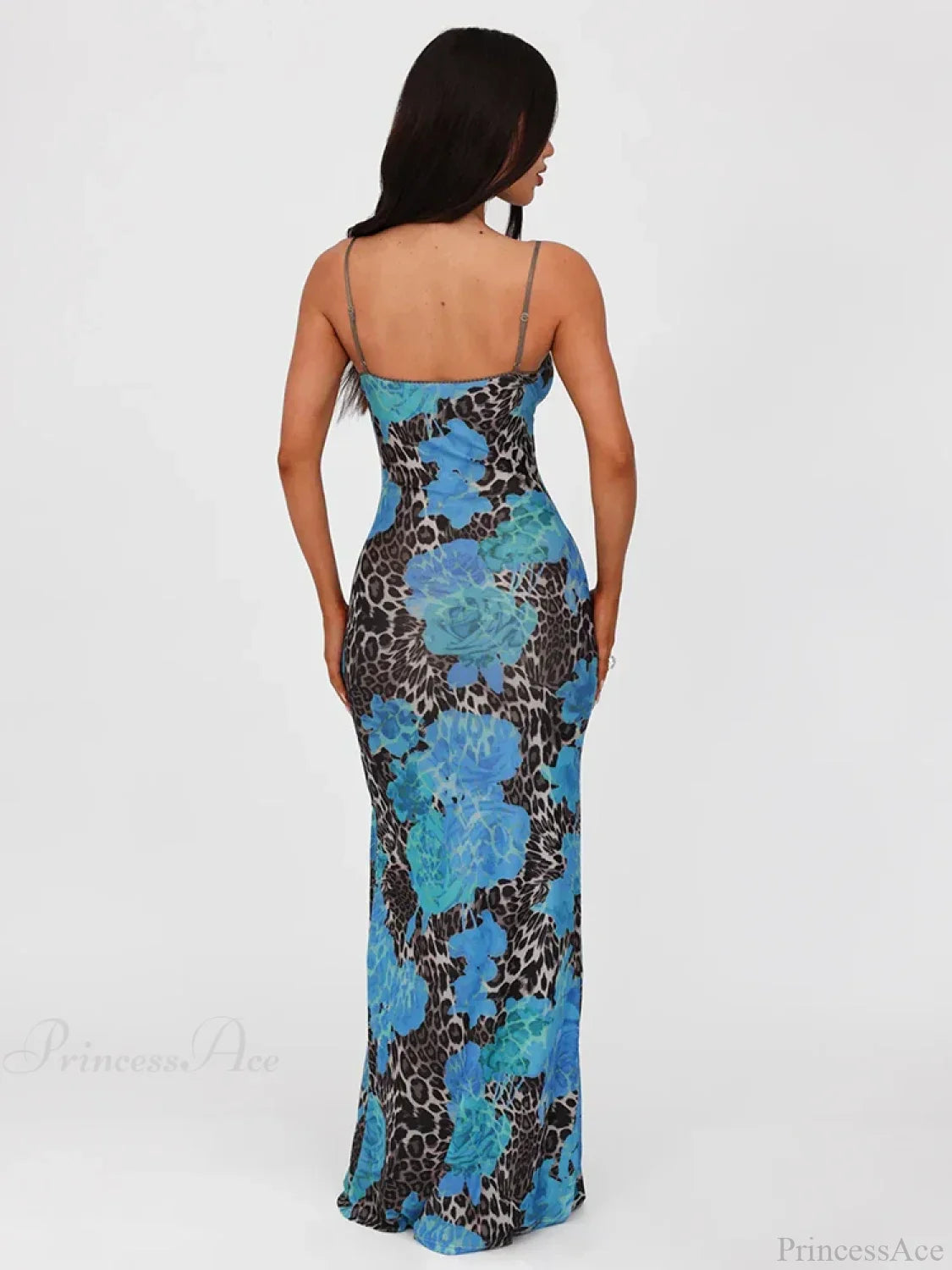 Print Slim Bodycon Maxi Vacation Dress image 4