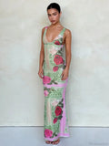 Print Slim Elegant Maxi Vacation Dress image 5
