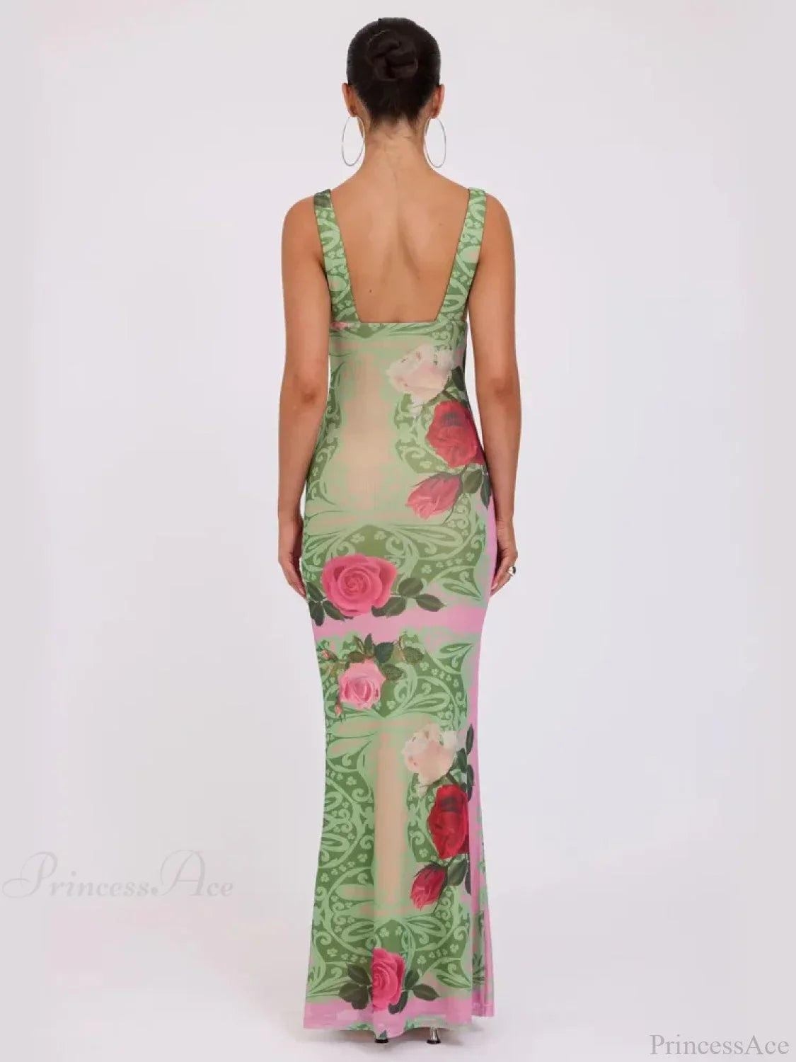 Print Slim Elegant Maxi Vacation Dress image 6