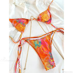 Print Triangle Bikini Set image 8