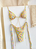 Print Triangle Bikini Set image 7