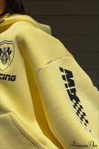 Printed Oversized Zip Hoodie image 5