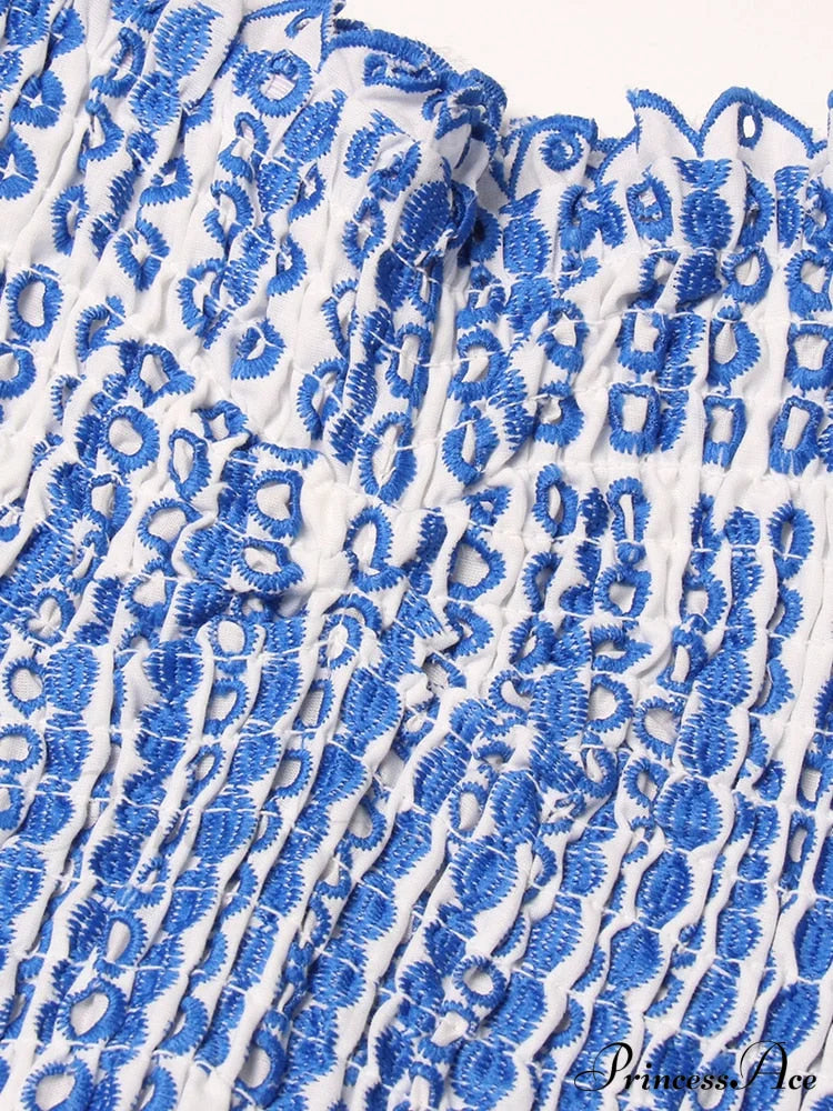 Printed Ruched Stylish Tube Mini Dress image 8