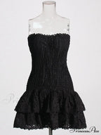 Printed Ruched Stylish Tube Mini Dress image 6