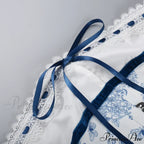 Printed Vacation Off-Shoulder Blue Metal Button Spring Elegant Outside Female Mini Floral Dress image 6