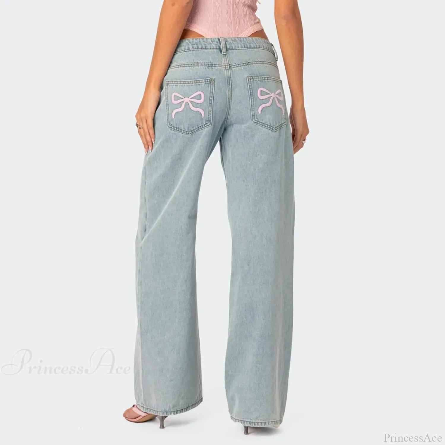 Printed Zipper Front Cowboy Pants image 2