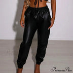 PU Leather Fashion Elegant Office Pants image 5
