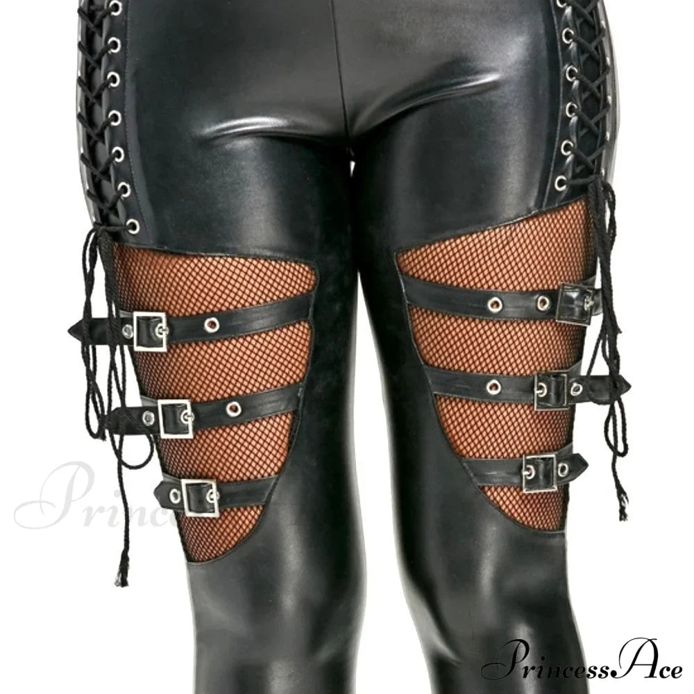 PU Leather Skinny Slim Trouser image 4