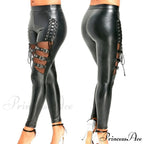 PU Leather Skinny Slim Trouser image 3