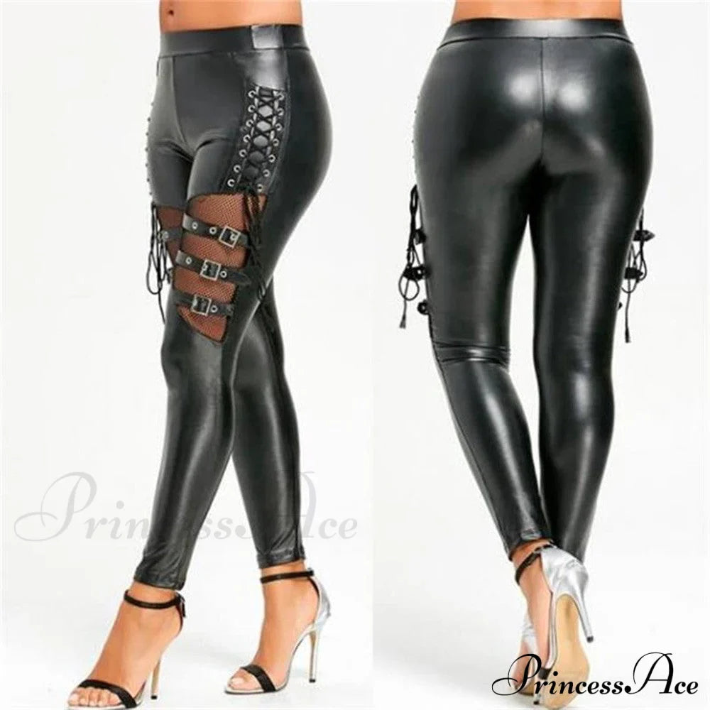 PU Leather Skinny Slim Trouser image 2