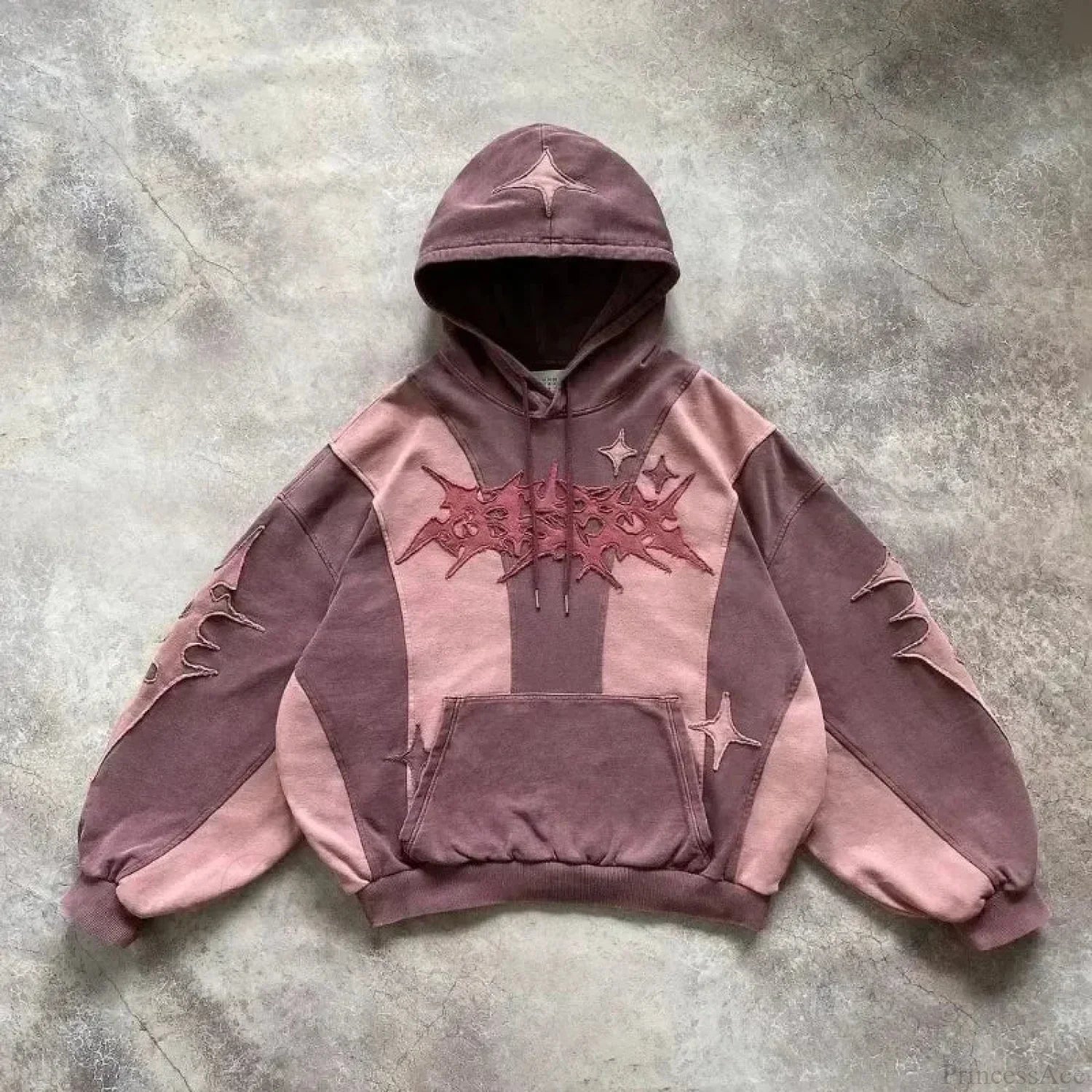 Punk Hip-Hop Embroidered Hoodie image 5