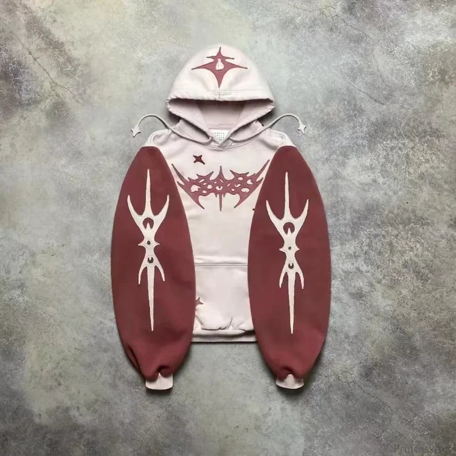 Punk Hip-Hop Embroidered Hoodie image 7