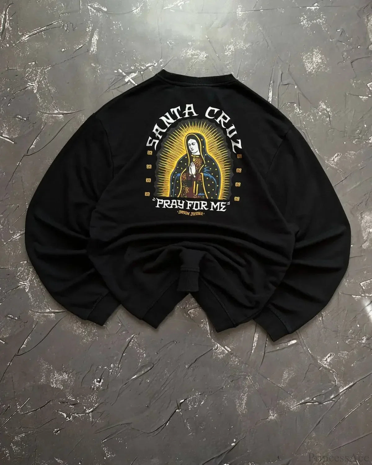 Punk Style Vintage Loose Sweatshirt image 2