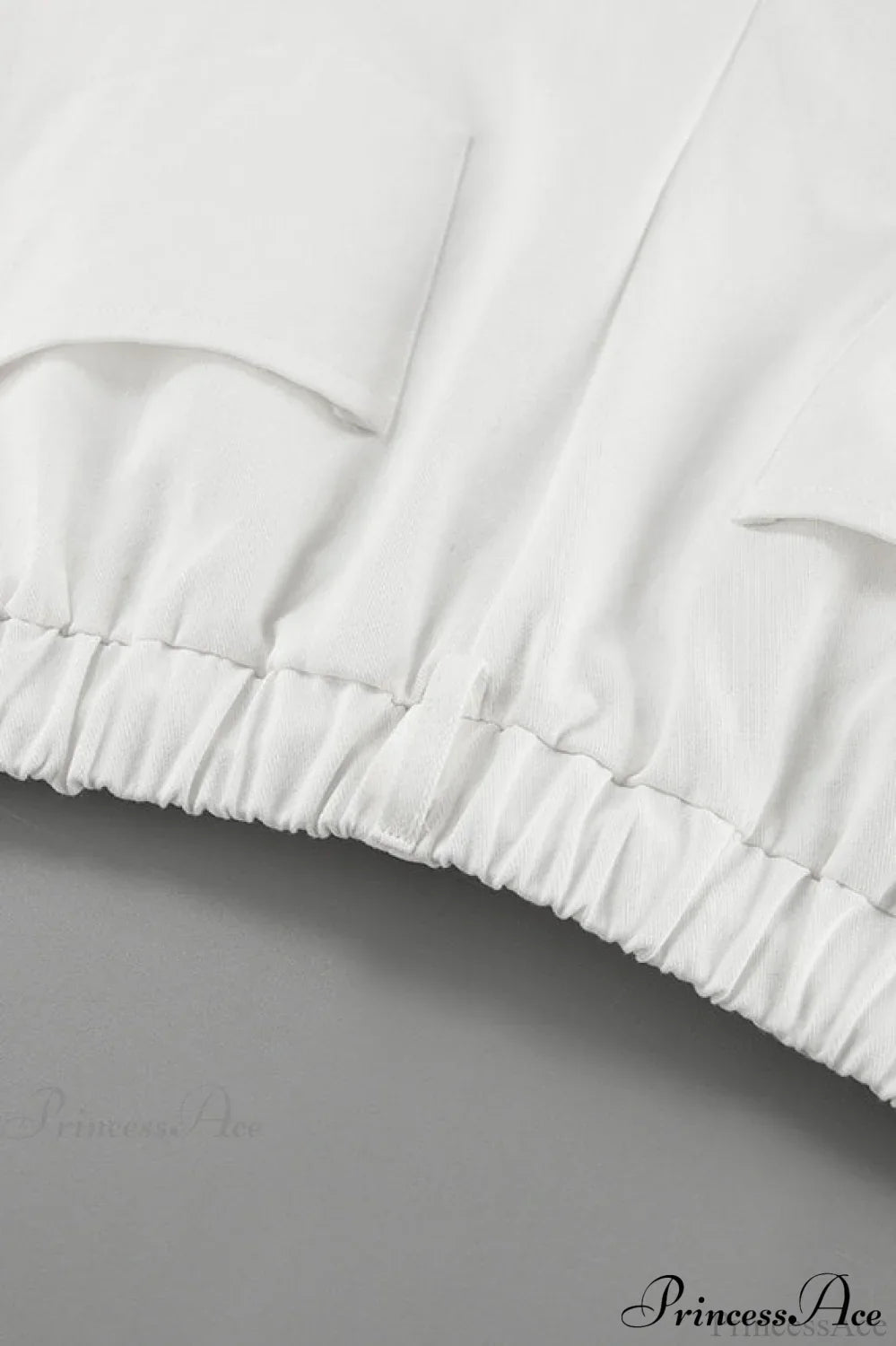 Pure Cotton White Drawstring Denim Pants image 4