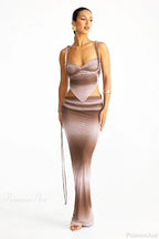 Push Up Backless Gradient Three Piece Swimsuit image 8
