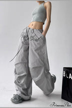 Quick-Dry Lightweight Loose Wide-Leg Drawstring Pants image 10