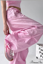 Quick-Dry Lightweight Loose Wide-Leg Drawstring Pants image 5
