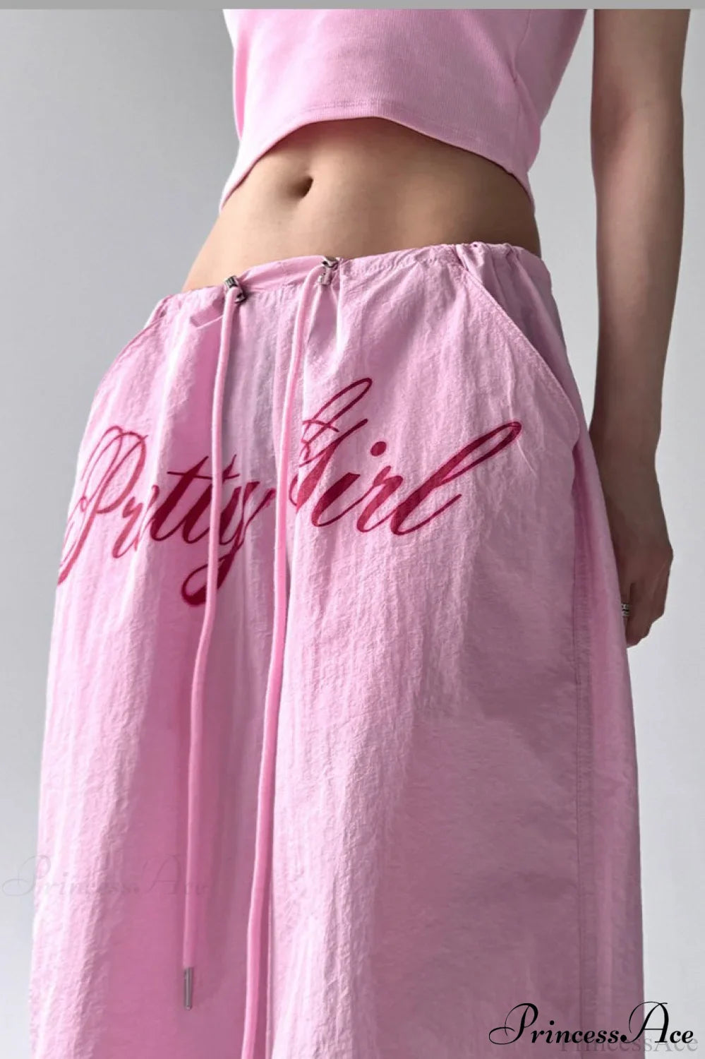 Quick-Dry Lightweight Loose Wide-Leg Drawstring Pants image 3