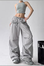 Quick-Dry Lightweight Loose Wide-Leg Drawstring Pants image 9