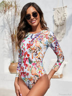 Rash Guard Long Sleeve One Piece Set image 1