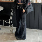 Rebellious Dark Wide Belt Denim Pant image 1