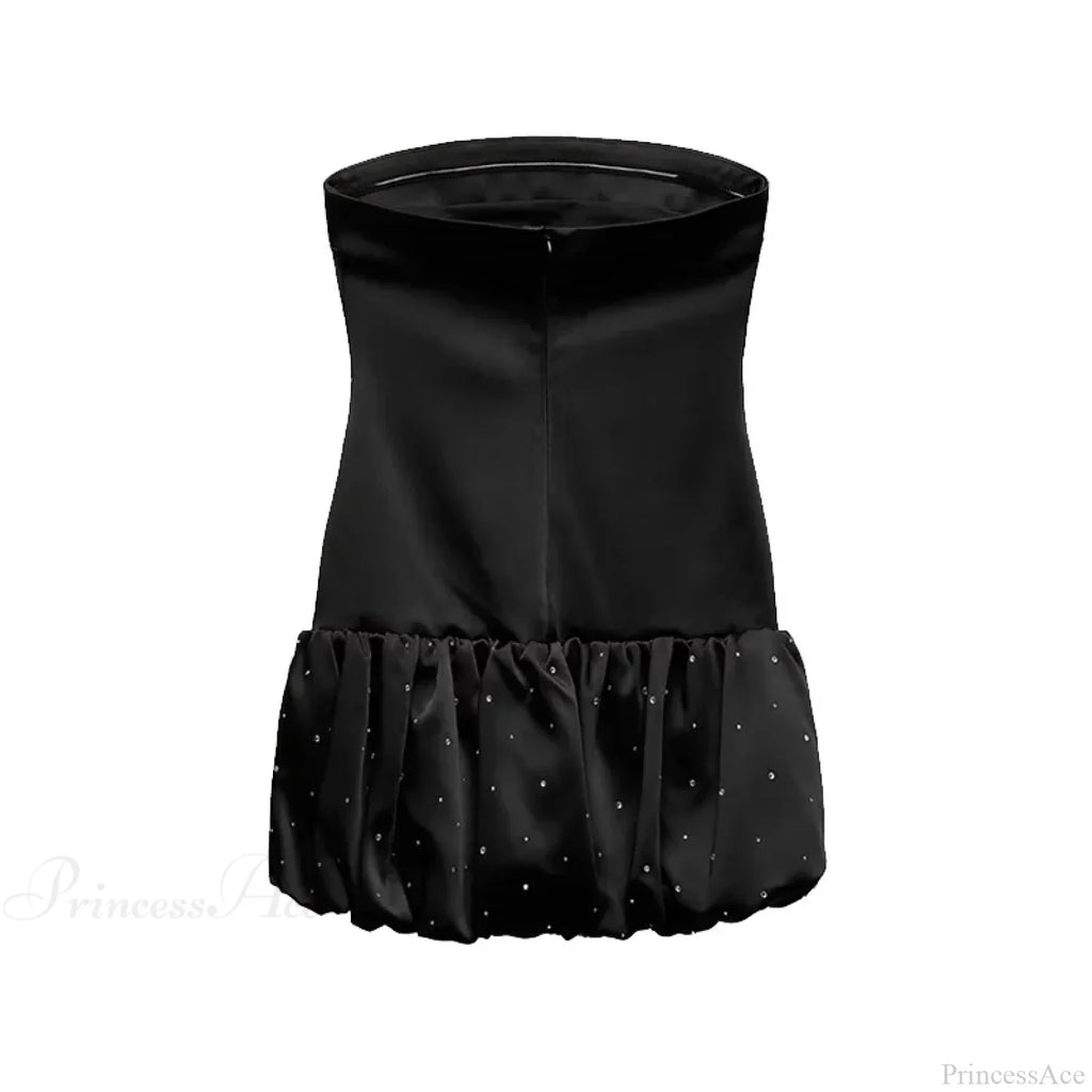 Red Fishbone Bandage 3D Flower Mini Party Dress image 6