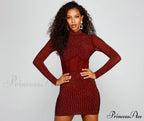 Renata Formal Heat Charming Stone Illusion Mini Dress image 9