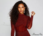 Renata Formal Heat Charming Stone Illusion Mini Dress image 11