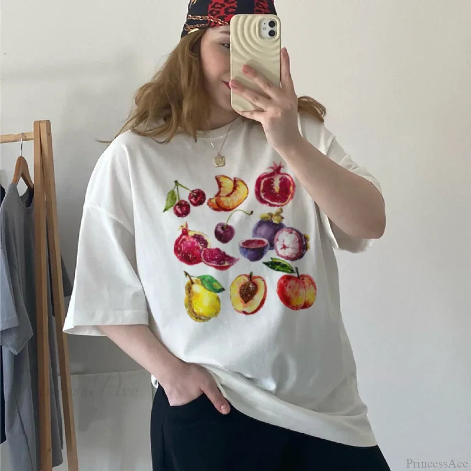 Retro Fruit Cottagecore Vegan T-shirt image 1