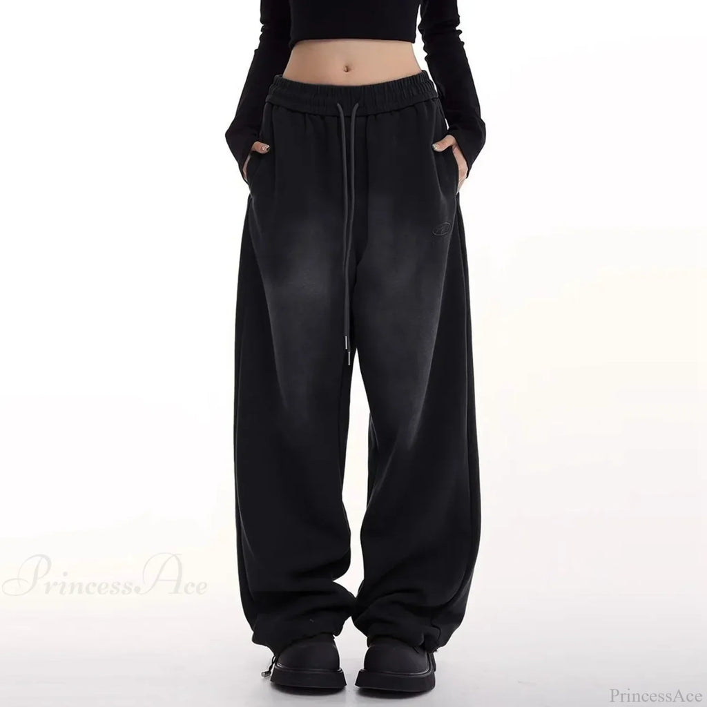 Retro Green Gradient Wide Leg Pants image 2
