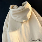 Retro Letter Print Baggy Hoody Jacket image 4