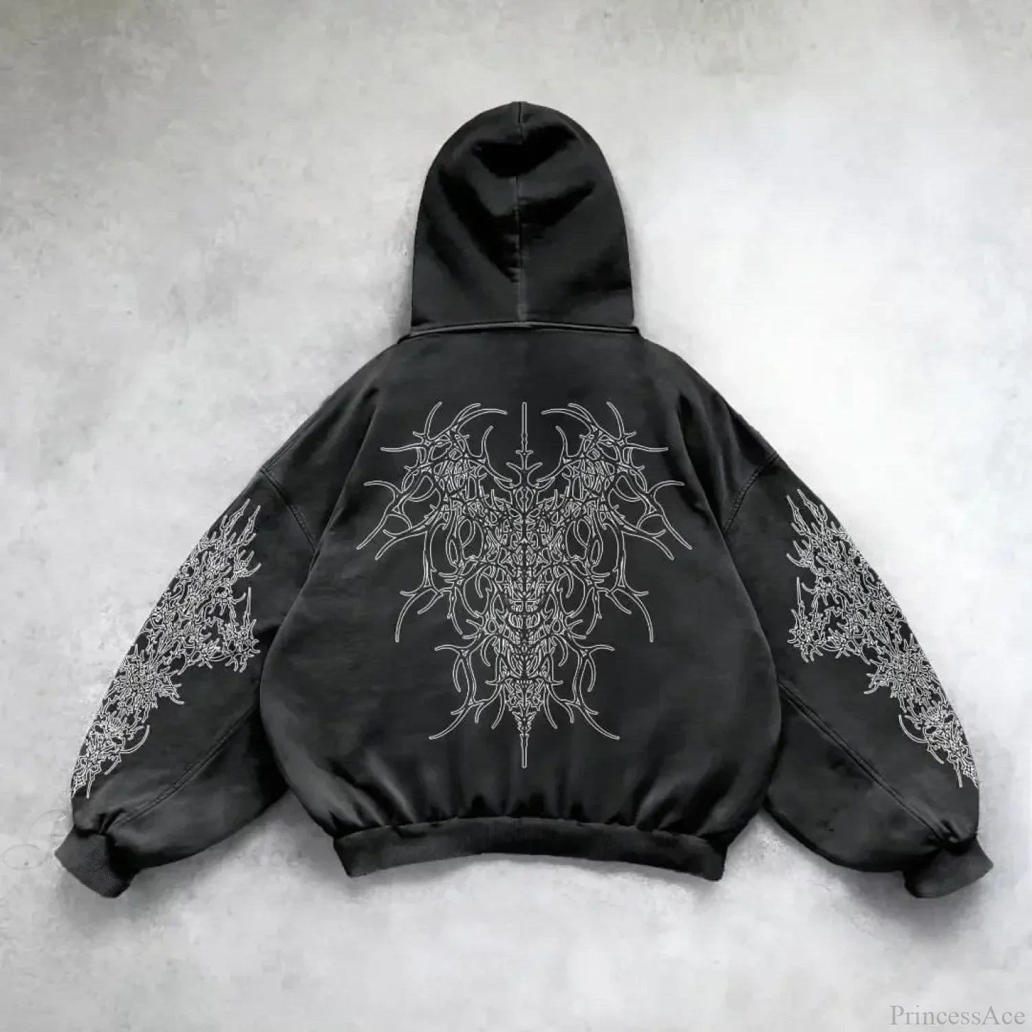 Retro Punk Printed Hoodie image 7