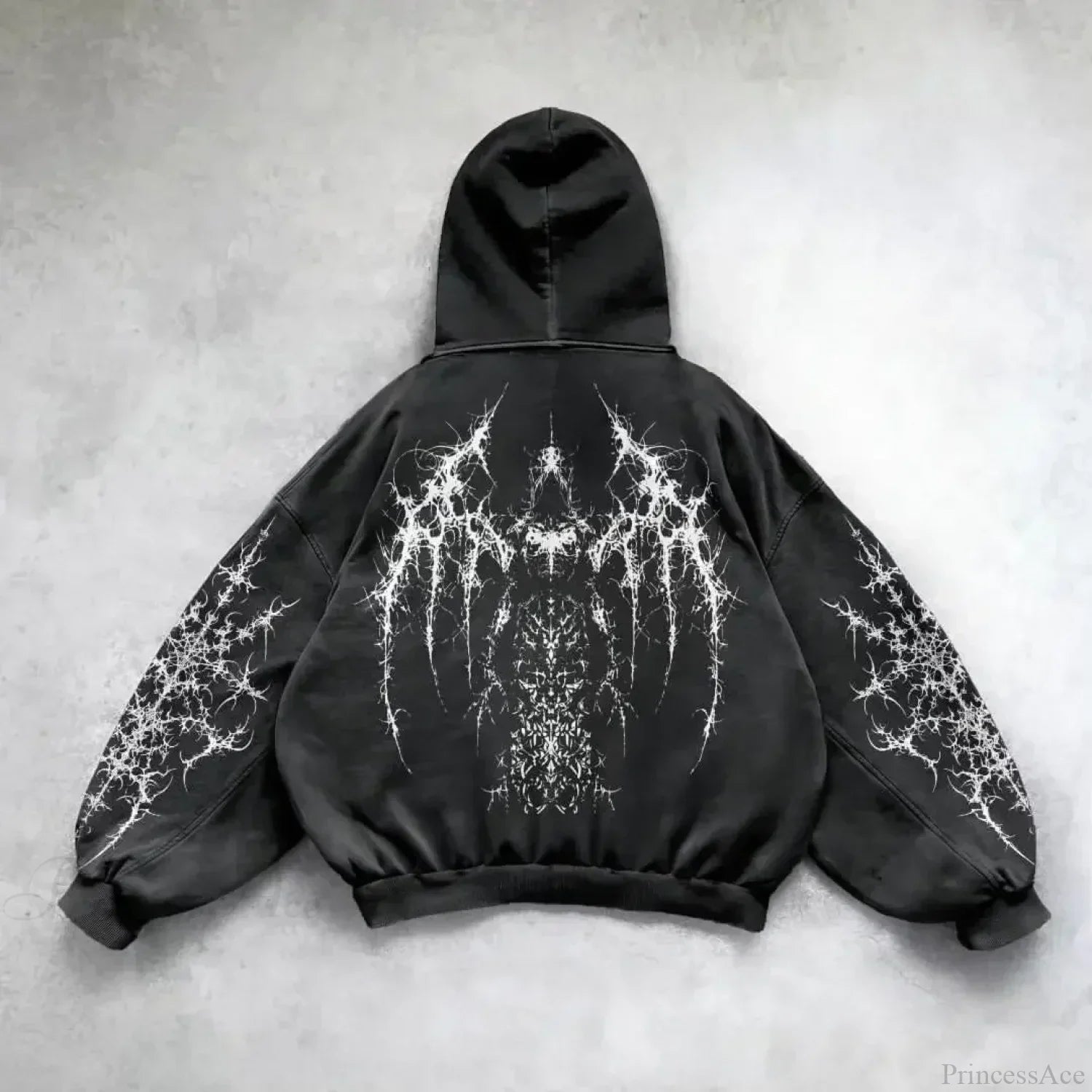 Retro Punk Printed Hoodie image 8