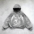 Retro Punk Printed Hoodie image 10