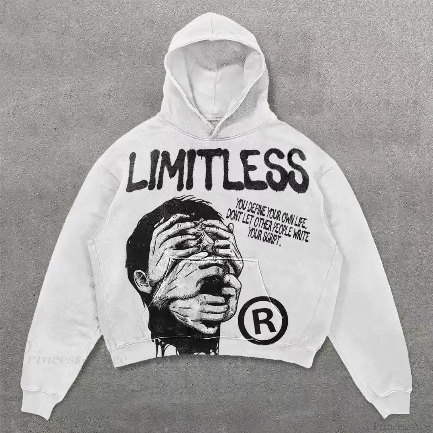 Retro Punk Printed Hoodie image 3