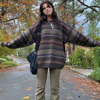 Retro Striped Knit Sweater image 2
