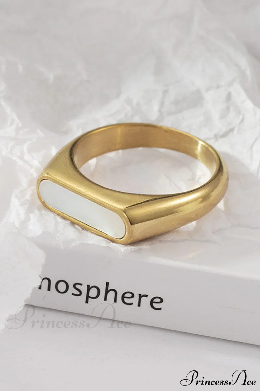 Retro Style Stainless Steel Colorful Opal Rings image 4